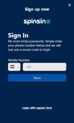 Vul nu je telefoonnummer in